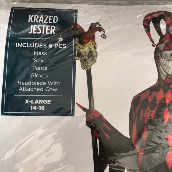Krazed Jester Children’s Costume! New! - Picture 3 of 5